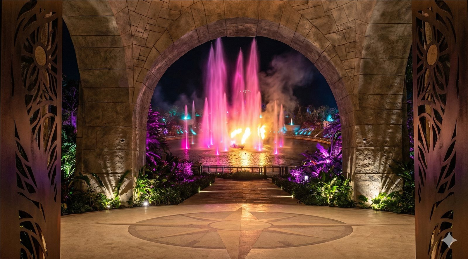 Entrada de VidantaWorld enmarcando The Crater Show