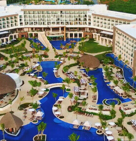 Vista panorámica de un resort de primer nivel
